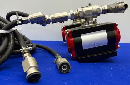 ANDERSON DWYER SERIES WE08 PNEUMATIC ACTUATOR 2 PIECE NPT BRASS BALL VALVE 80PSI