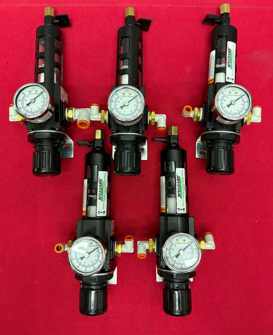 SPEEDAIRE® 4ZK85A FILTER REGULATOR 150 PSIG W/ ZERO 0-160 PRESSURE GAUGE - QTY 5