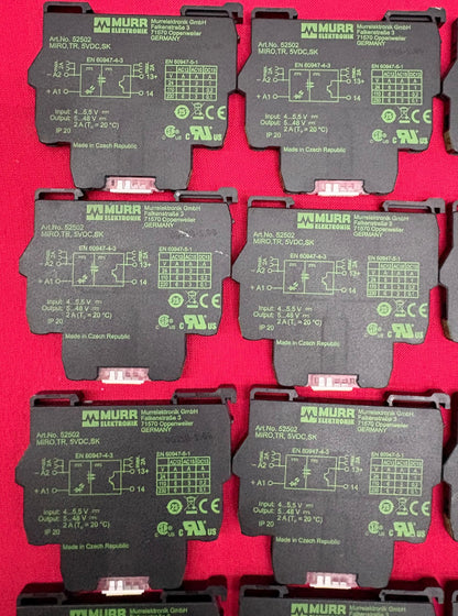 QTY 28 MURR 52501 SOLID STATE RELAY MODULE 6.2mm WIDE 35mm DIN RAIL MOUNT 52501