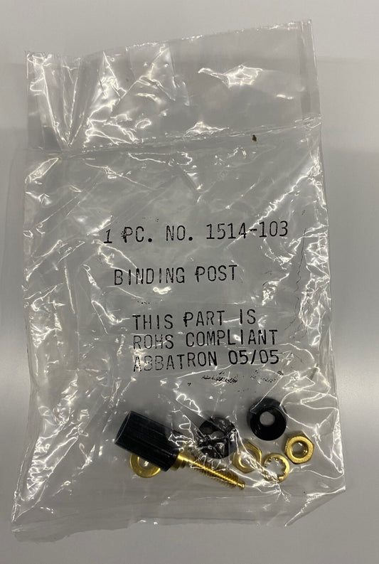ABBATRON 1514-103 BINDING POST PANEL MOUNT BLACK