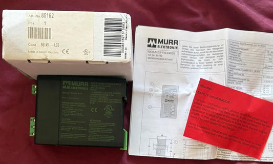 MURR MCS-B-2.5-110-240/24 ART.NO 85162 SWITCH MODE POWER SUPPLY