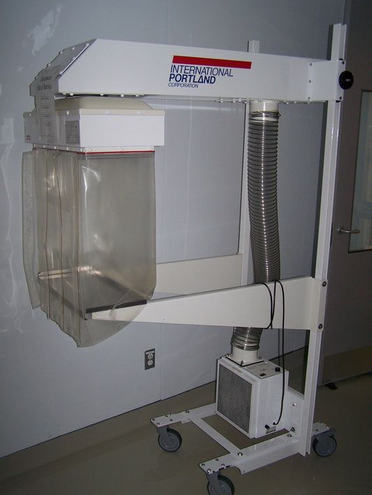 INTERNATIONAL PORTLAND DRAAGBARE HEPA-FILTER LAMINAIR LUCHTSTROOMSTATION MODEL 250