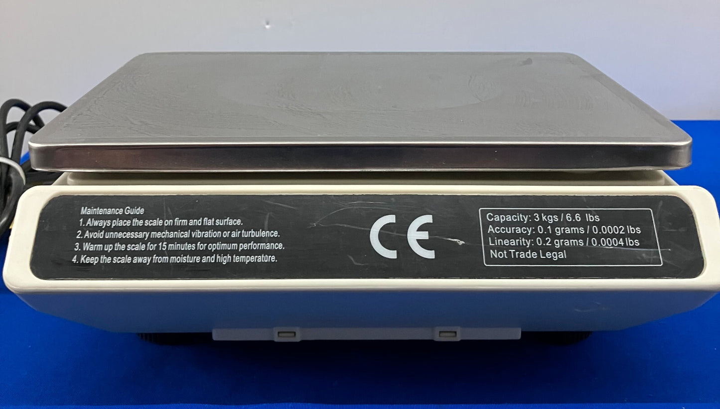 BILANCIA DI PRECISIONE DIGIWIEGH ™ DW-94CDM 3KG X .1G