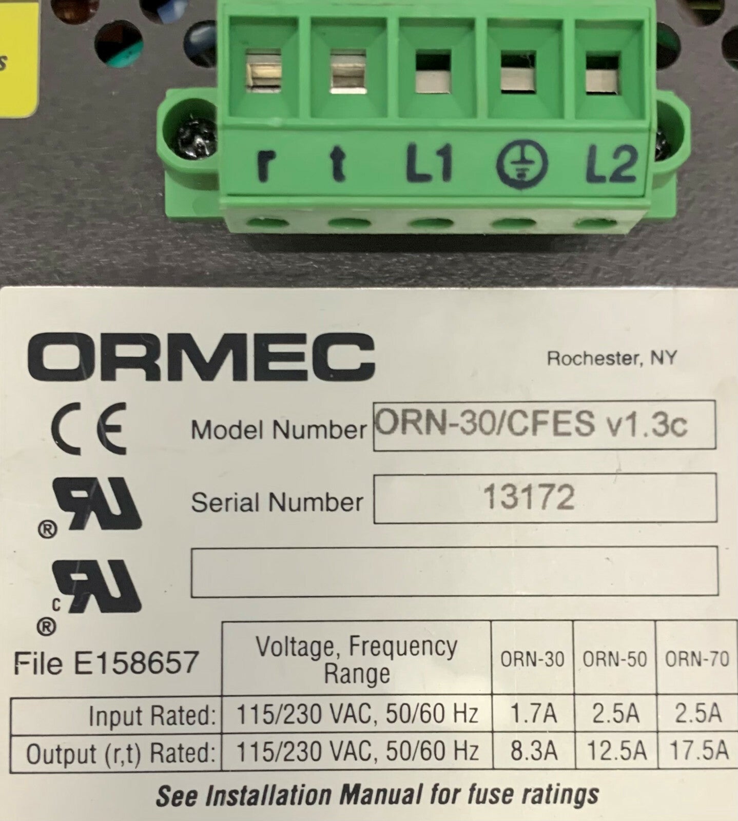 Ormec ORN-30/CFES v1.3c Motion Controller (Orion System Module & ORN-DSP-A2/2A)