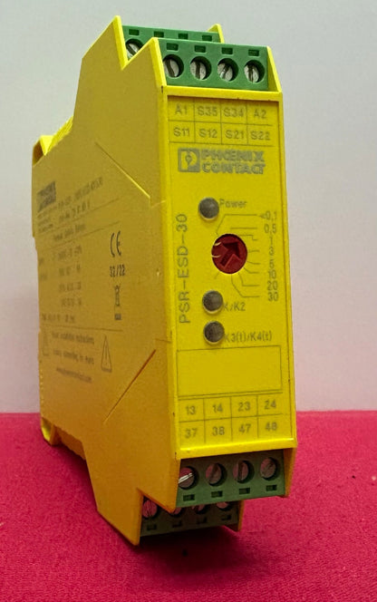 PHOENIX SAFETY RELAY PSR-ESD-30 PSR-SCP- 24DC/ESD/4X1/30 ORDER NO 2981800