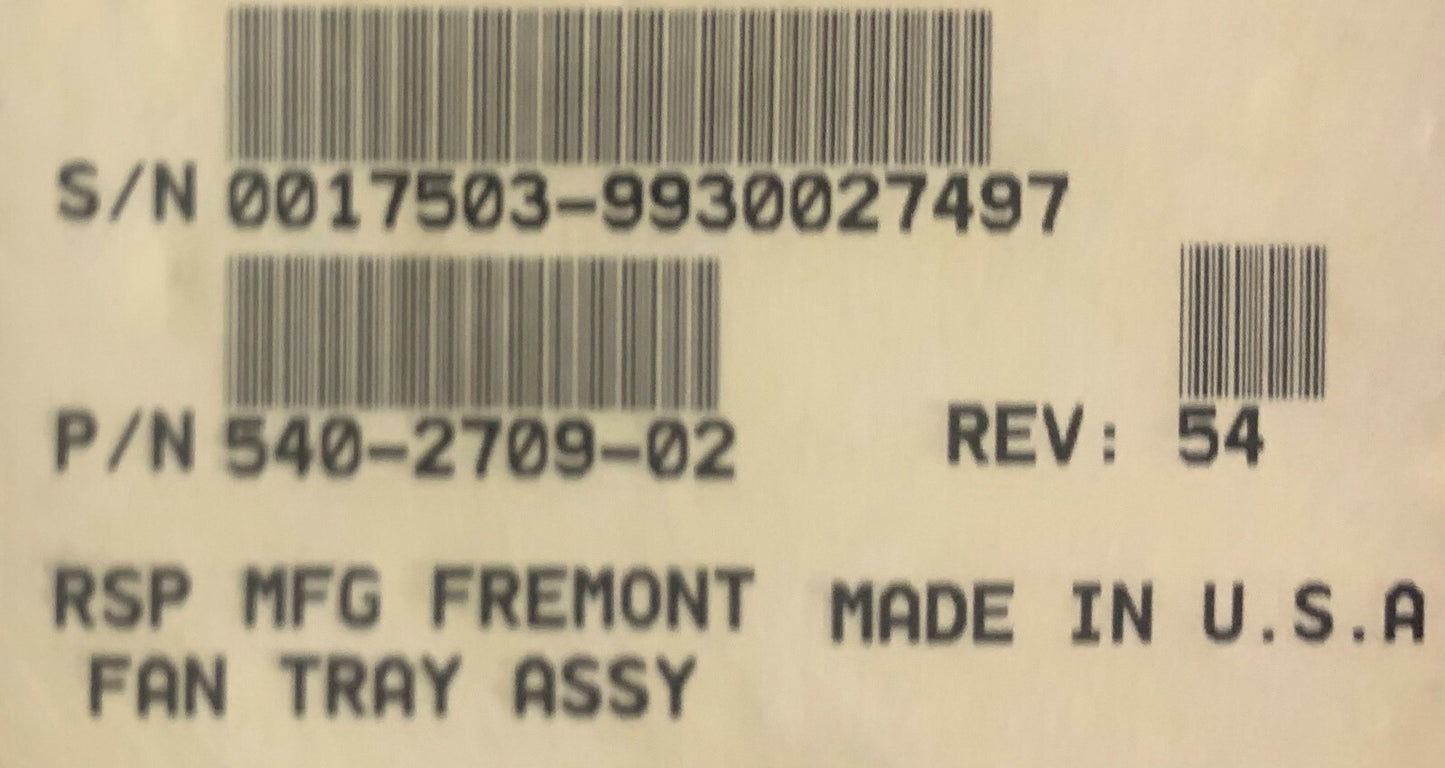 Conjunto de bandeja para ventiladores solares 540-2709-02 Cuatro ventiladores 100-240 V