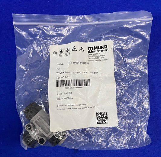 MURR ELEKTRONIK  7000-50061-0000000  TRUNK MINI-C T-STUCK 7/8" T-COUPLER