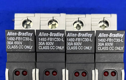 AB ALLEN BRADLEY 1492-FB1C30-L ヒューズホルダー 30A 600V 4個セット