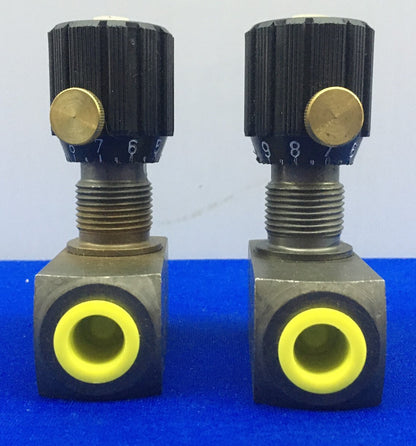 1 LOT QTE DE 2 - FLUTEC DRV-08-01.1/0 / DRV080110 VANNE DE RÉGULATION DE DÉBIT 1/4"