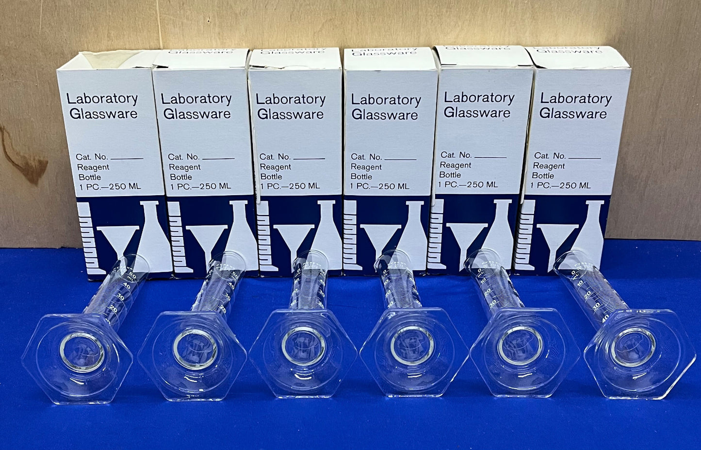 PYREX ® CORNING GLASS 3025-50 CILINDRO DOPPIA SCALA METRICA 50mL - 1 LOTTO QTY 6