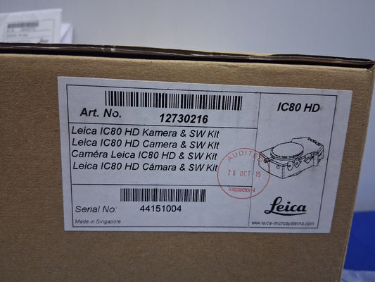 LEICA IC80 HD INTEGRATED STANDALONE DIGITAL CAMERA FOR STEREO MICROSCOPE CH-9435