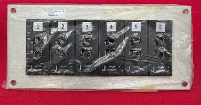 OMEGA TYPE J (IRON-CONSTANTAN) 6 TERMINAL BLOCK THERMOCOUPLE CONNECTOR CERAMIC
