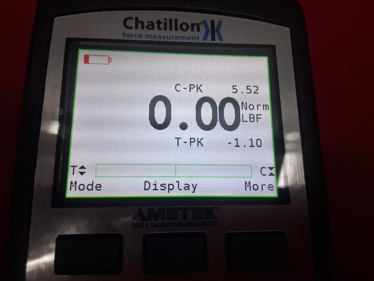 Chatillon DFS2-200 Digital Force Gauge 200 lb -/ 100 kg Load Cell DFSII AMTEK