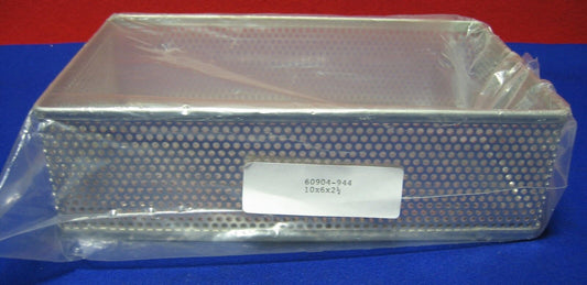 60904-944 KORB/TRÄGER ALUMINIUM LABOR LABOR KRANKENHAUS 10" x 6" x 2,5"