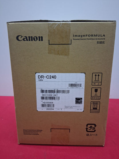 Cannon DR-C240 IMAGE FORMULA DOCUMENT SCANNER BRAND NEW