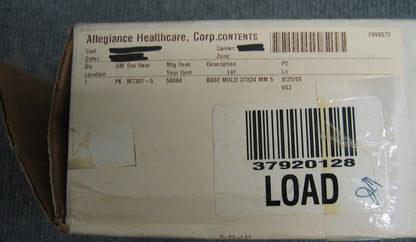 ALLEGIANCE HEALTHCARE CORP., CAT. M7307-5, moule de base 37 x 24 mm
