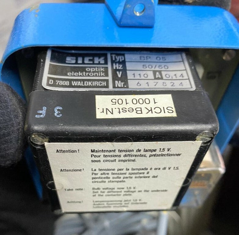 OPTIK ELEKTRONIK SICK NP 05/NP-05/NP05 ALIMENTATORE CON FUSIBILE DI COMMUTAZIONE