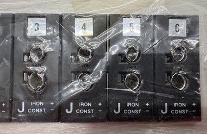 OMEGA TYPE J (IRON-CONSTANTAN) 6 TERMINAL BLOCK THERMOCOUPLE CONNECTOR CERAMIC