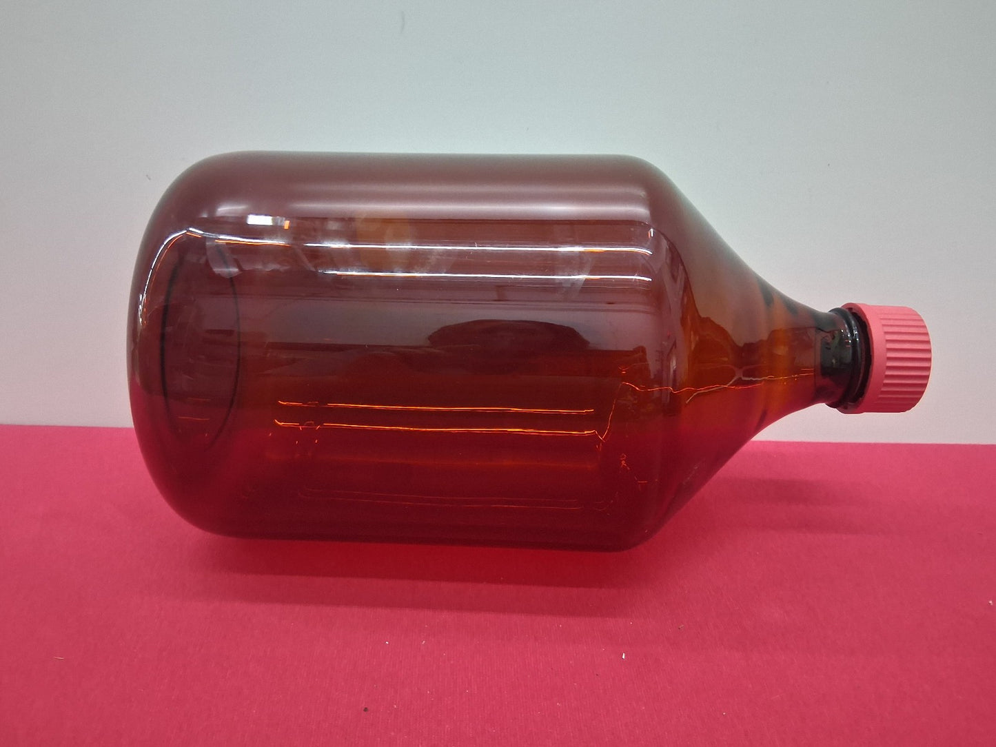 Schott Duran 5000ml (5L) Amber Glass Media Bottle. Duran GL45 Red Cap Ring