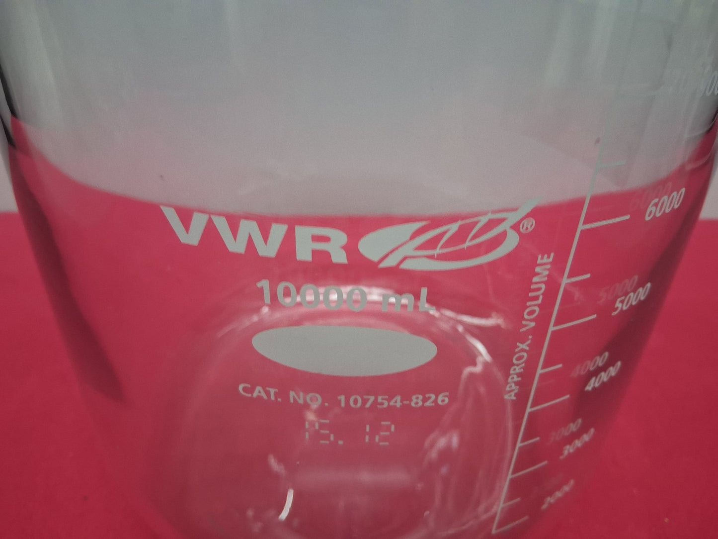 VWR 10000ml (10L) 10754-826 Media Storage Bottle with GL 45 Duran Screw Cap Max