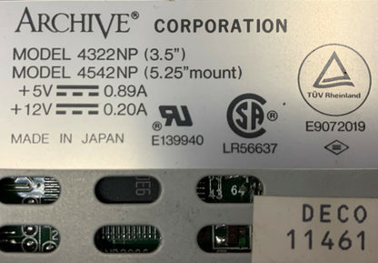 1 Lot Hoeveelheid van 7 - Archief 4322NP 4542NP / 4322NP4542NP Tape Backup Tape Drive 3.5