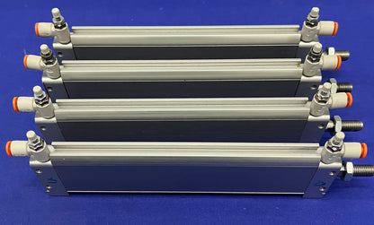 FESTO FLAT CYLINDER DZF-11/16”-5”-A-P-A - 1  LOT QTY OF 4