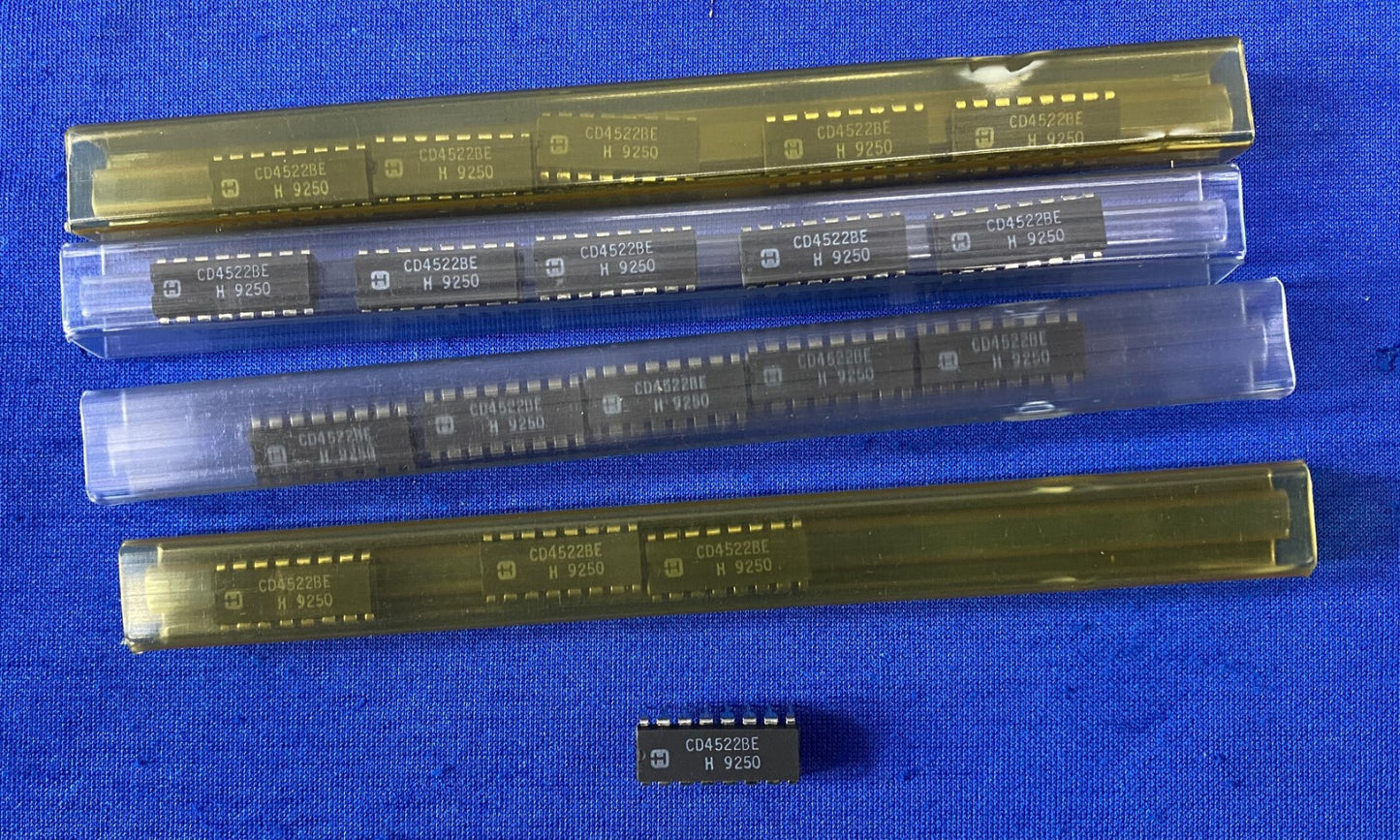 DIGI-KEY CD4522BE CMOS PROGRAMMABLE BCD DIVIDE-BY-N COUNTER - 1 LOT QTY 19