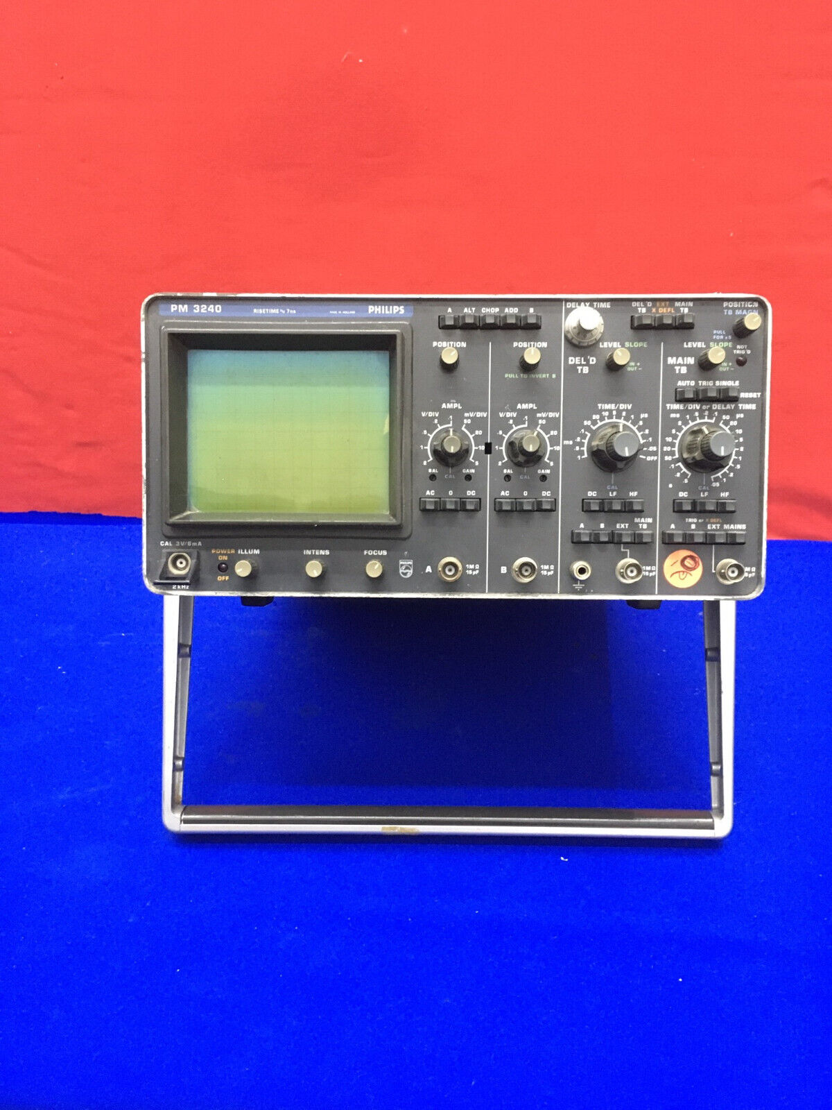 PHILIPS 50 MHZ OSCILLOSCOPIO A DOPPIO CANALE AMPLIFICATORI VERTICALI PM 3240 - PARTI 