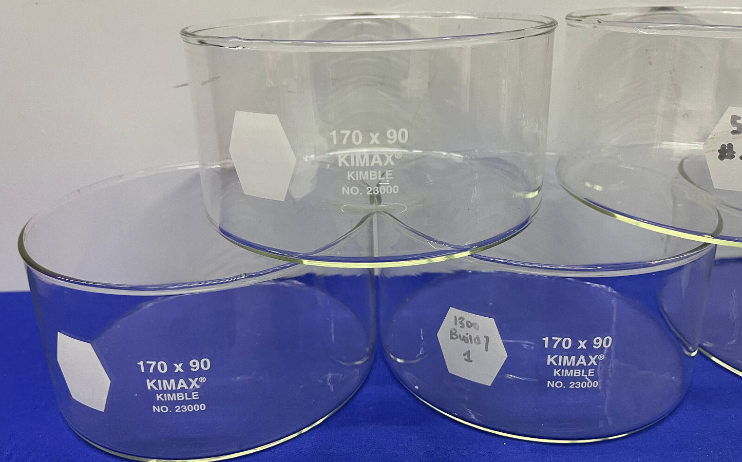 KIMAX® KIMBLE 170x90mm CRISTALLIZZATORE DISH 23000 - 1 LOTTO QTY 7
