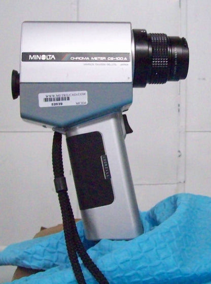 MINOLTA CHROMA METER CS-100A SN 11124007 VIDEO COLOR ANALYZER FOR PARTS / REPAIR