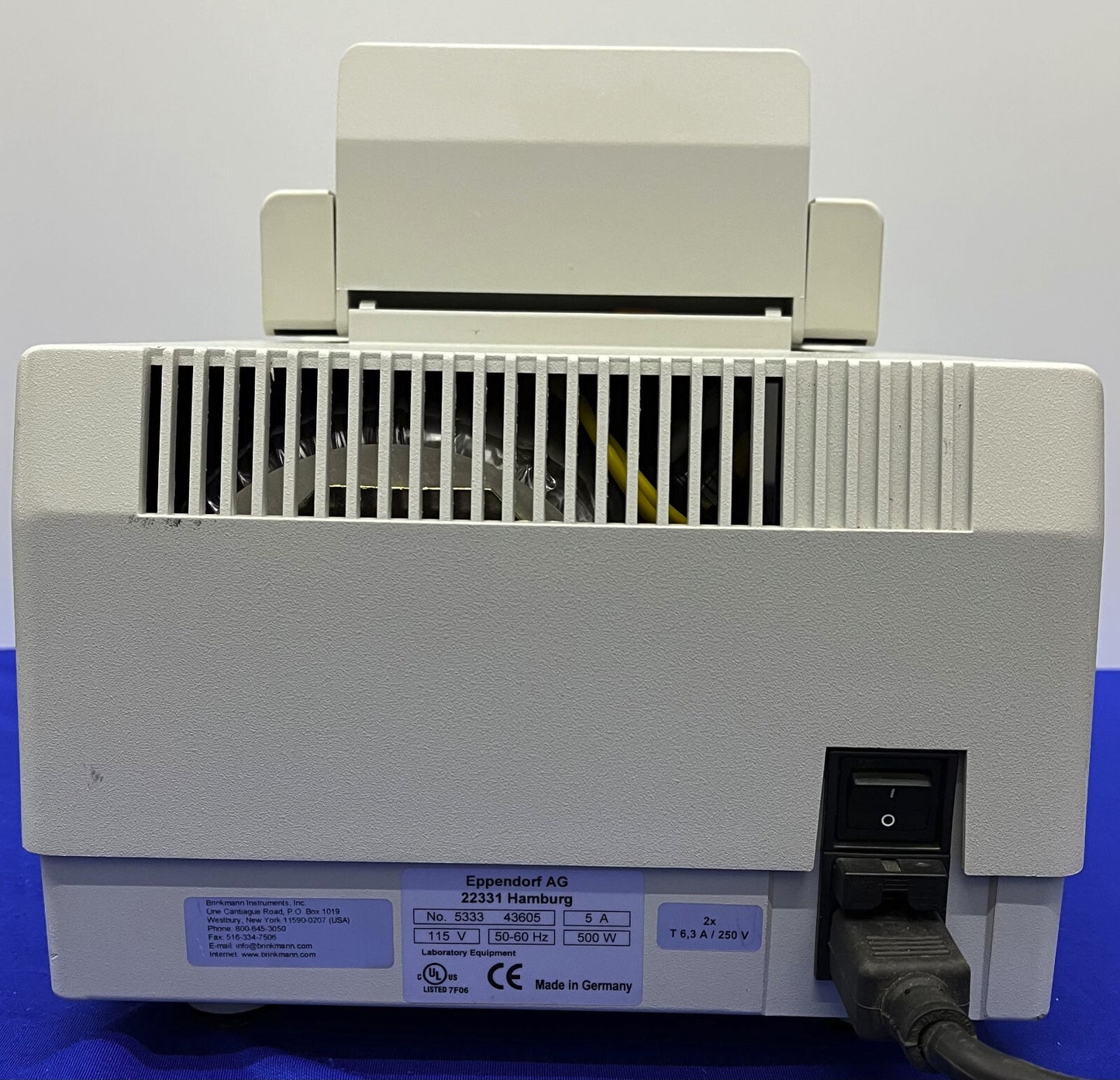 EPPENDORF 5333 MASTERCYCLER 115V THERMALCYCLER UNIT, KRIJGT KRACHT