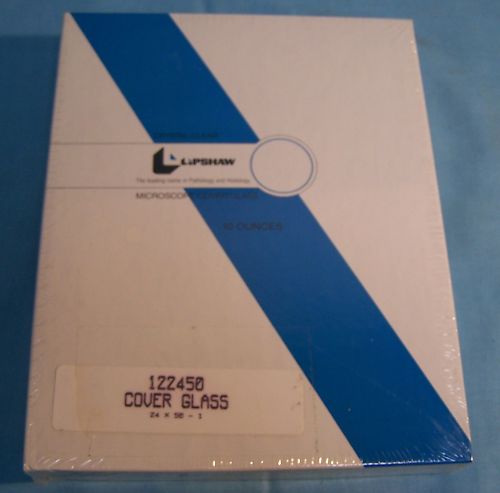 1 LOT DE 8 PACKS LIPSHAW 122450 COUVERCLE DE MICROSCOPE TRANSPARENT EN VERRE