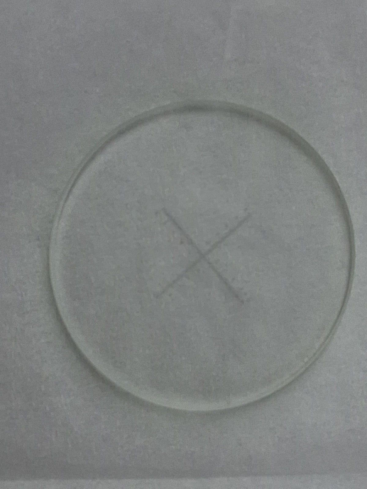 Leica 50-0-50 Numbered Scale Cross Hair Reticle 24.5mm Diameter 10mm Total Scale