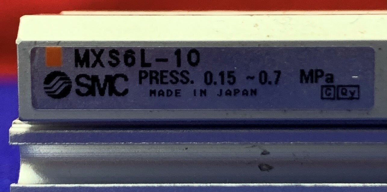 1 lotto di 2 - SMC MXS6-10 Tavolo scorrevole con cilindro guidato pneumatico 