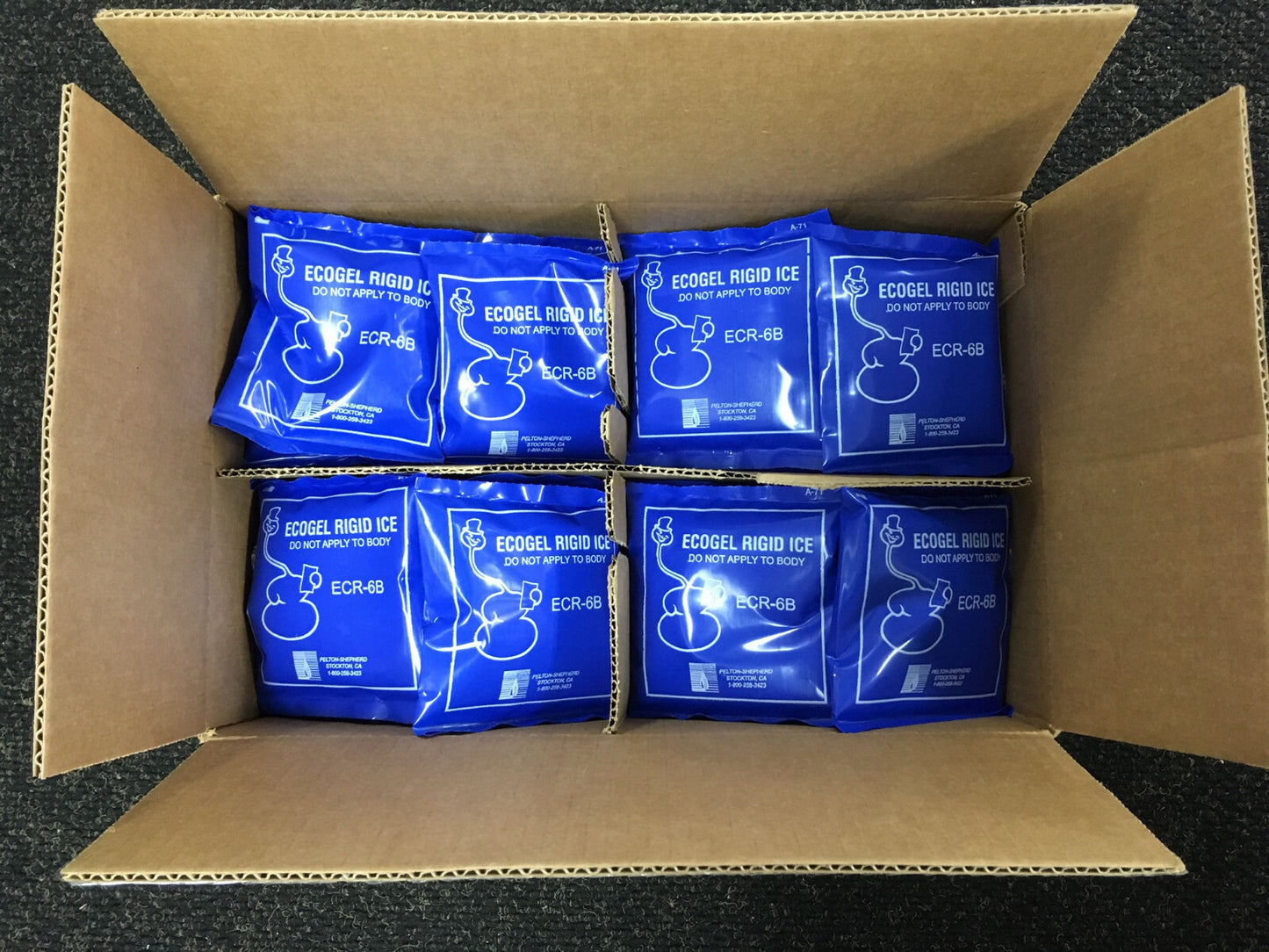 1 DOOS MET 80 VERPAKKINGEN - PELTON-SHEPHERD ECOGEL RIGID ICE ECR-6B / ECR-6B-80