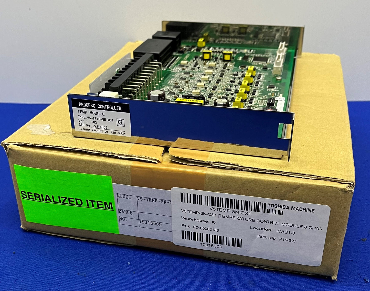 TOSHIBA V5-TEMP-8N-CS1 TEMP MODULE PROCES CONTROLLER VER. 103 SPUITGIETEN