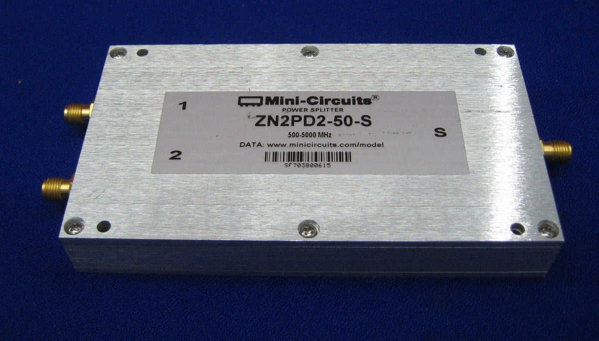 MINI-CIRCUITS パワースプリッター ZN2PD2-50-S 500-5000MHz。バーコード番号 SF 703800615