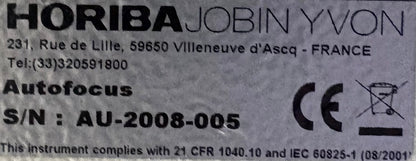 HORIBA JOBIN YVON LABRAM ARAMIS RAMAN MICROSCOPE SPECTROMETER 82059191SE - PARTS