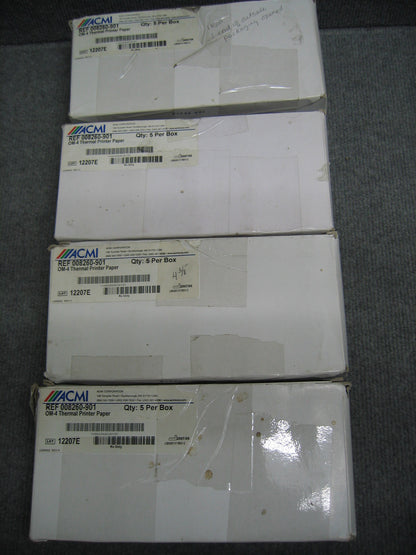 ACMI RIF 008260-901 CARTA PER STAMPANTE TERMICA OM-4 LOTTO 12207E