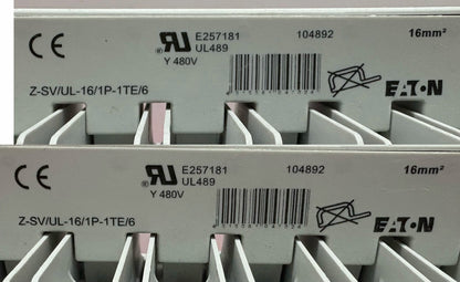 AB 1489-M1C030 SINGLE POLE CIRCUIT BREAKER -2 EATON  Z-SVUL-16/1P-1TE/6 -  QTY 2