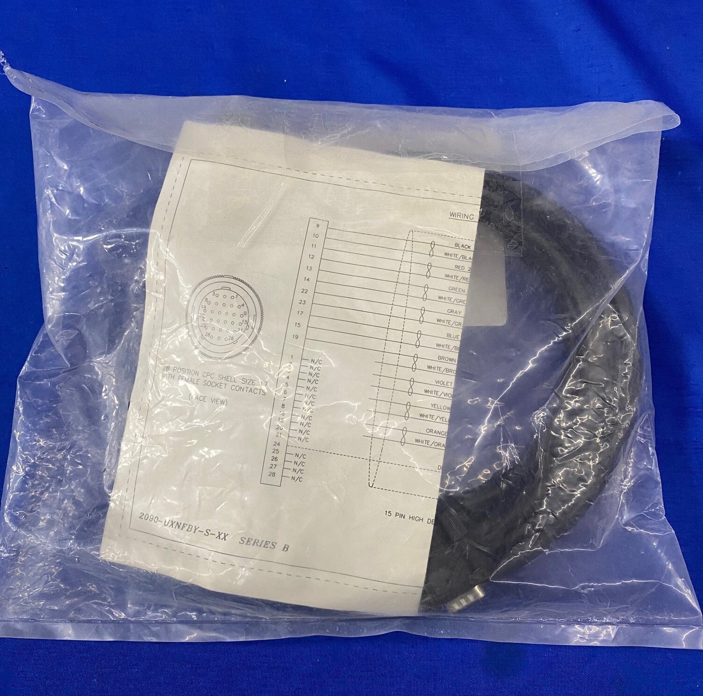 Allen-Bradley AB BULLETIN 2090-UXNFBY-S03 / 2090UXNFBYS03 SERVO CABLE