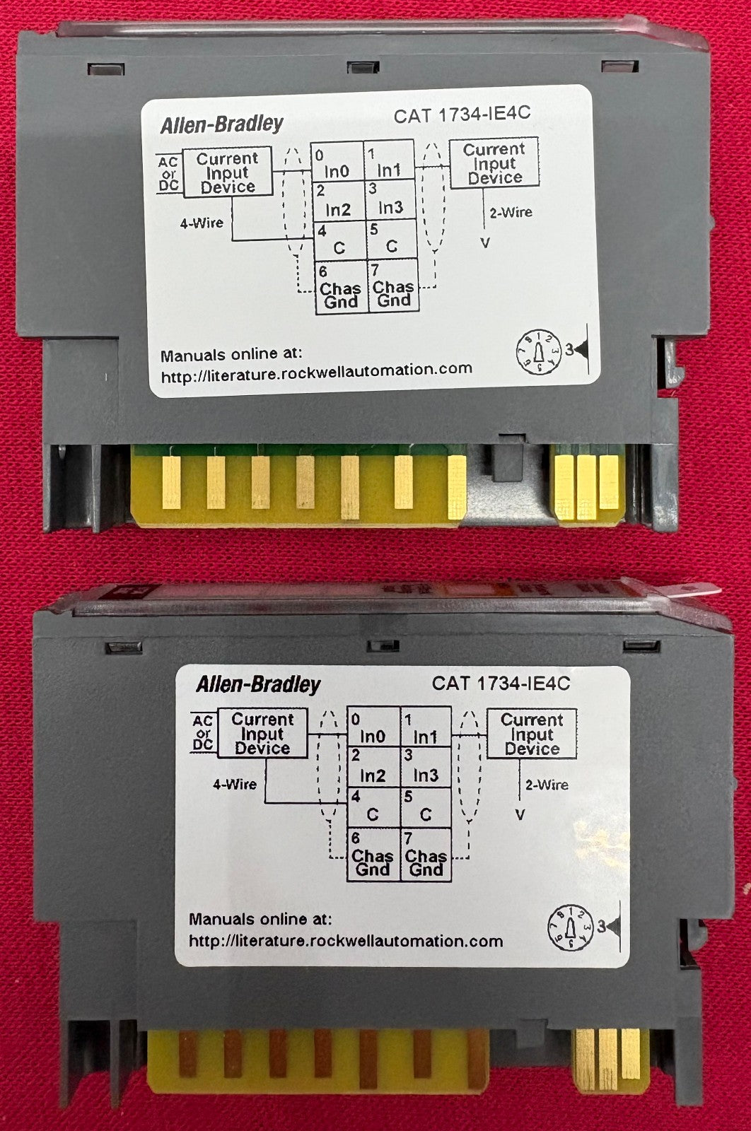 Allen Bradley AB 1734-IE4C SER C POINT I/O 4 POINT ANALOG INPUT MODULE - QTY 2