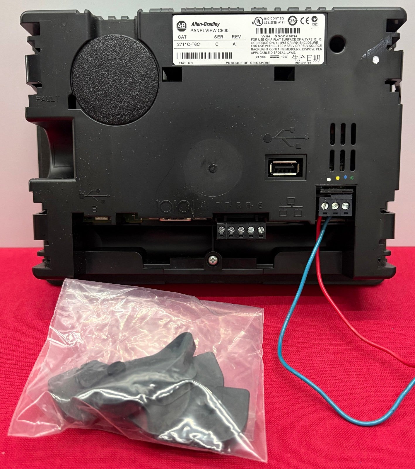 Allen-Bradley AB PANELVIEW C600 TOUCH SCREEN 2711C-T6C SER C REV A  PARTS/REPAIR