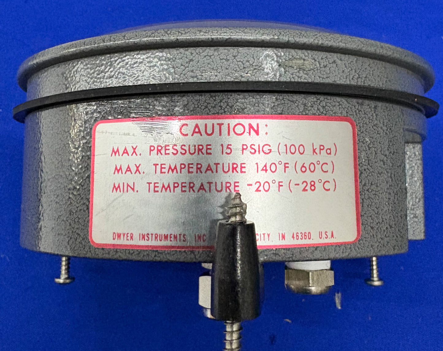 PEPPERL+FUCHS 196109-00 MAGNEHELIC ENCLOSED WATER PRESSURE GAUGE 0-0.50 mm