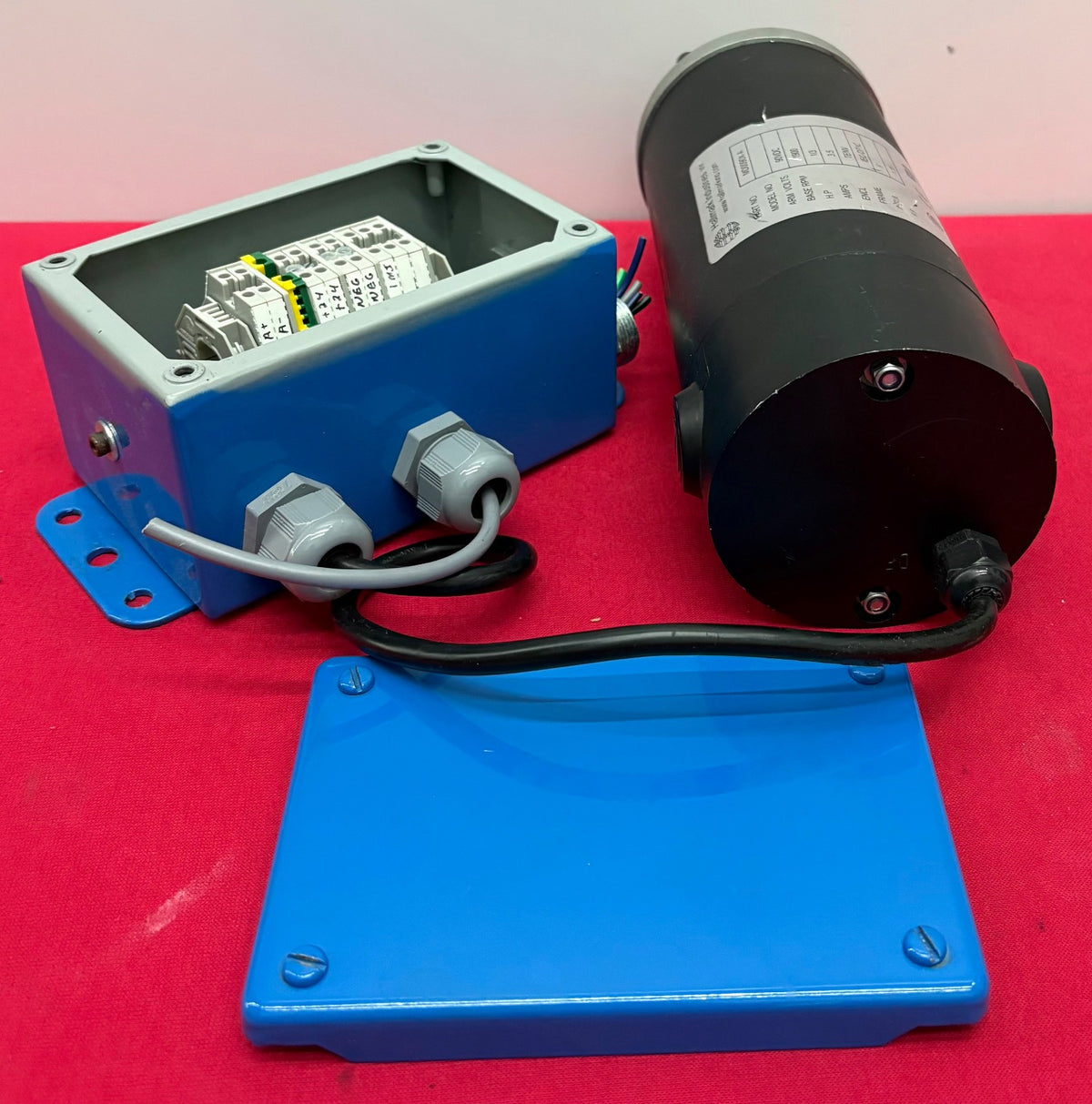 HALLMARK INDUSTRIES MD0090X-A PERMANENT MAGNET DC MOTOR 1/3 HP - PARTS/REPAIR