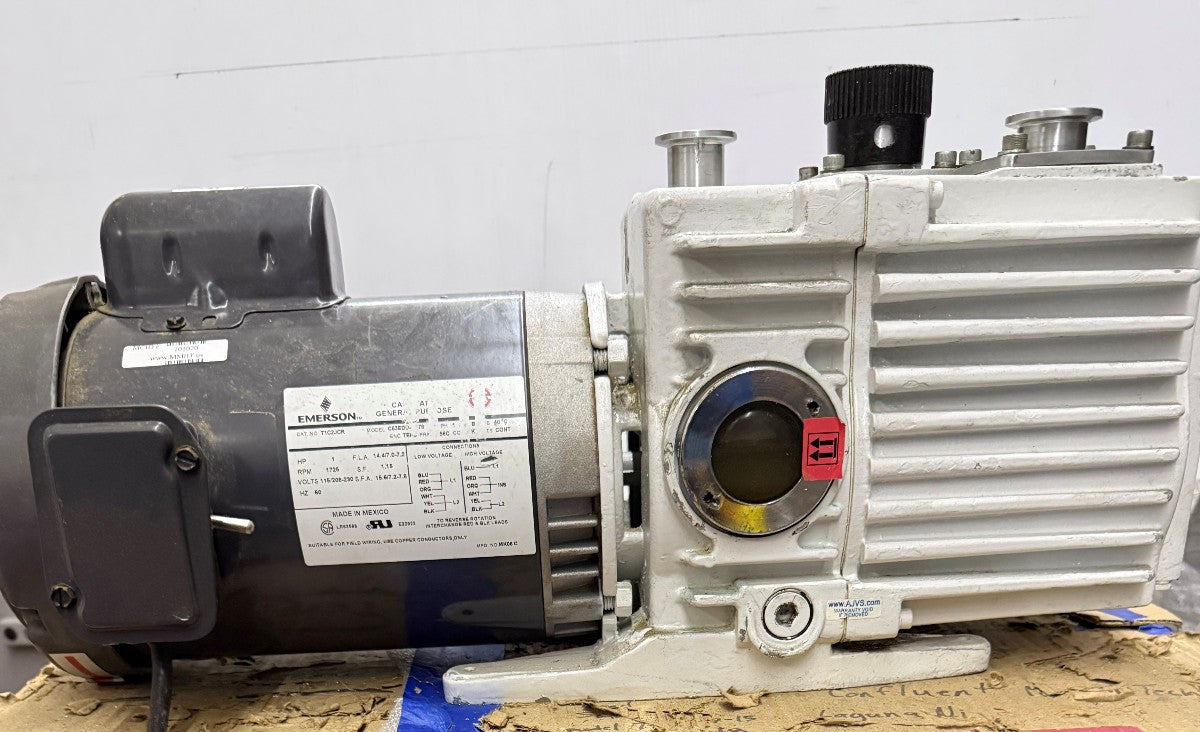 EMERSON T1C2JCR VACUUM PUMP D8AC HE-200 1 HP 1725 RPM VACUUM PUMP PARTS/REPAIR