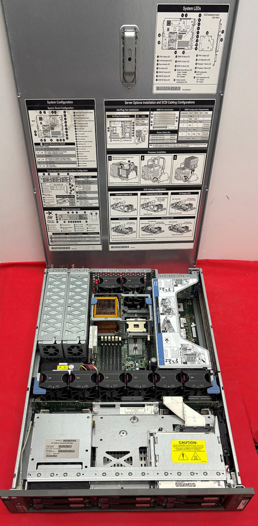 HP PROLIANT DL380 6 SLOT FOR HD 6 GB HOT SWAP - NO HD - NO MEMORY - PARTS/REPAIR