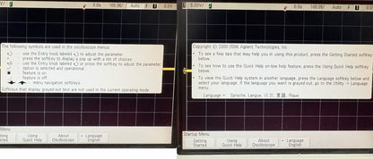 AGILENT MSO6012A MIXED SIGNAL OSCILLOSCOPE 2+16 CH 100MHZ / FOR PARTS/REPAIR