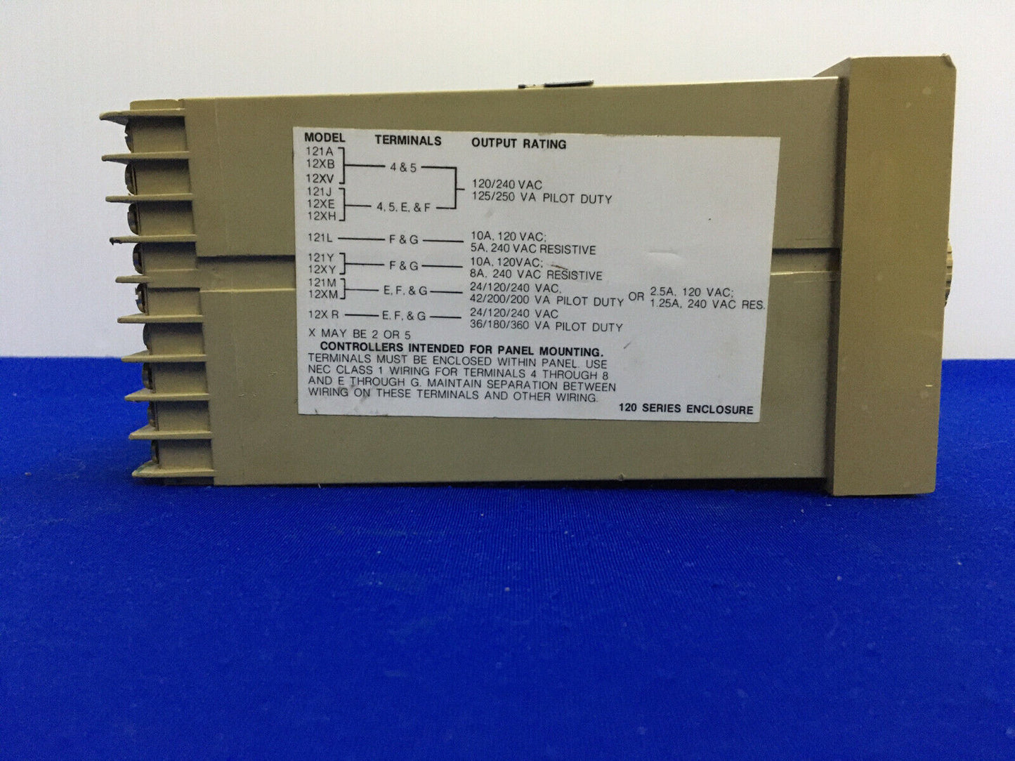 ONDERDELEN/REPARATIE KAPPER COLMAN 122B / 120 SERIE 1/4 DIN ANALOOG UITLEZEN TEMP CONTROLE