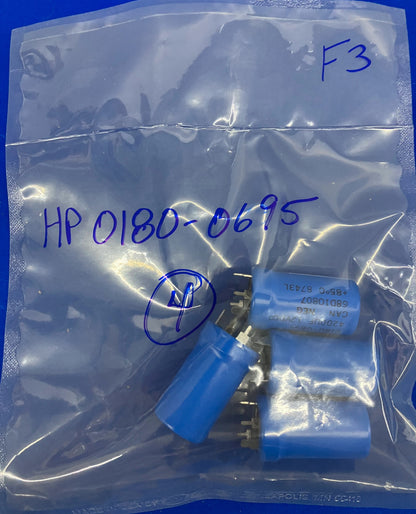 CONDENSADOR SPRAGUE 4001, HP 0180-0695, 4200UF 12VCD CAN NEG, 68D10807 LOTE DE 4